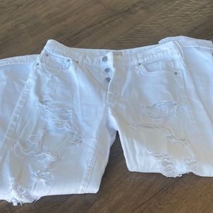 Mother Denim The Loosey Distressed Jeans Party Crashers 27